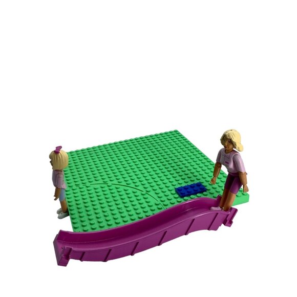Vtg LEGO BELVILLE Duplo Playground Set Slide 2 Girl Doll Figures INCOMPLETE - Picture 2 of 9